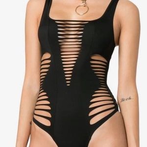 AGENT PROVOCATEUR SLASHED BATHING SUIT 2